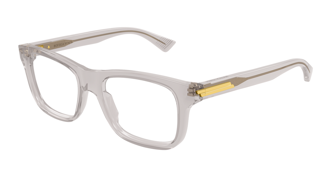 Óculos graduados bottega veneta bv1412o 007 gris rectangular / squared masculino tamanho 54mm - Vista principal