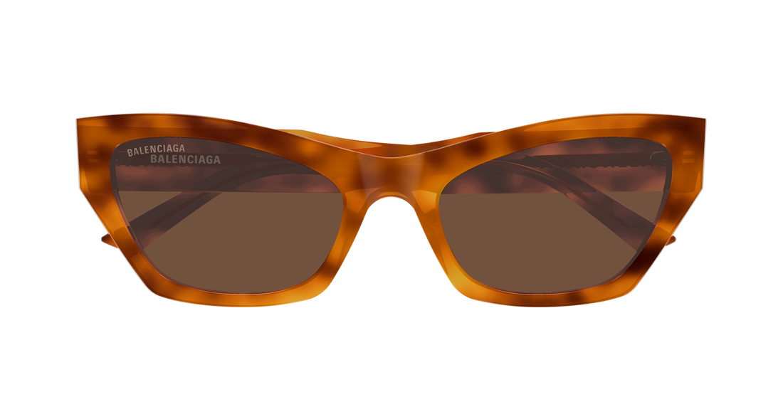 Lunettes de soleil balenciaga bb0447s 003 havana cat eye femenino taille 56mm - Vue détaillée