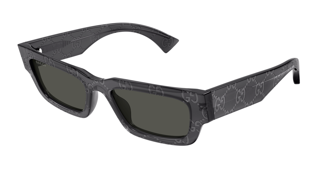 Óculos de sol gucci gg1838s 011 gris rectangular / squared masculino tamanho 52mm - Vista principal