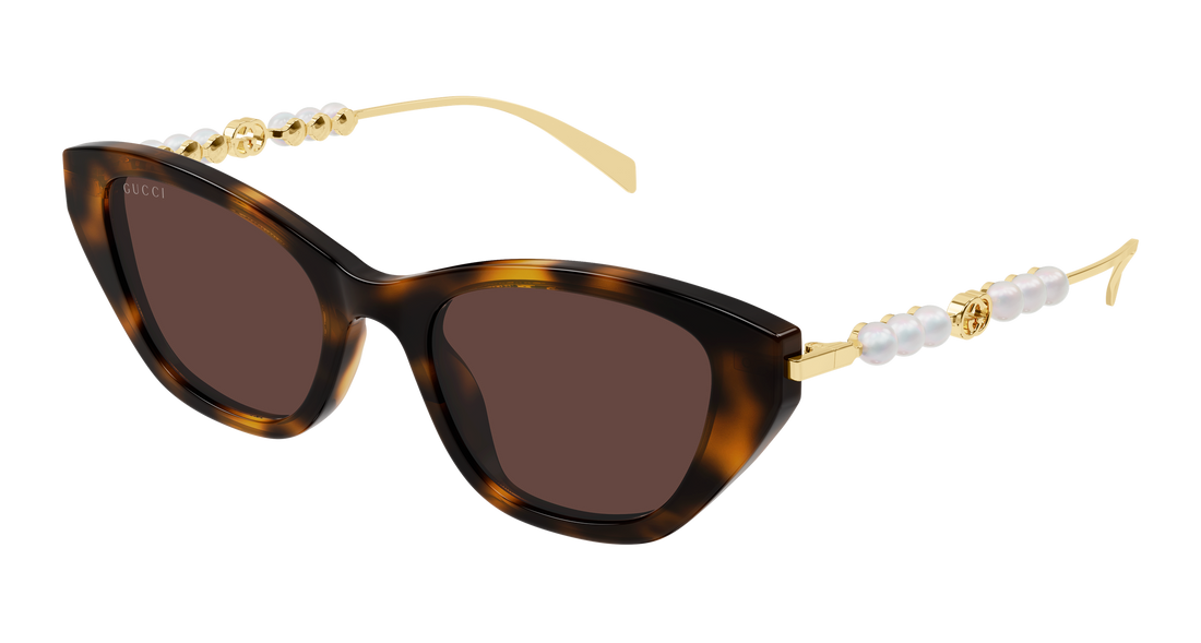 Óculos de sol gucci gg1968s 003 havana cat eye femenino tamanho 50mm - Vista principal