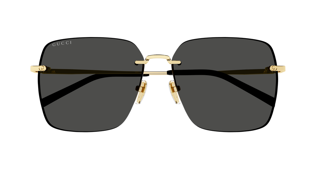 Gafas de sol gucci gg1955sa 001 dorado rectangular / squared femenino talla 60mm - Vista de detalle