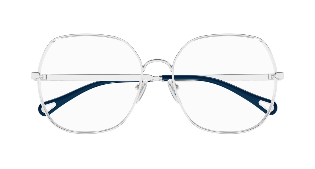 Prescription glasses chloé ch0284o 003 plateado square femenino size 57mm - Detailed view