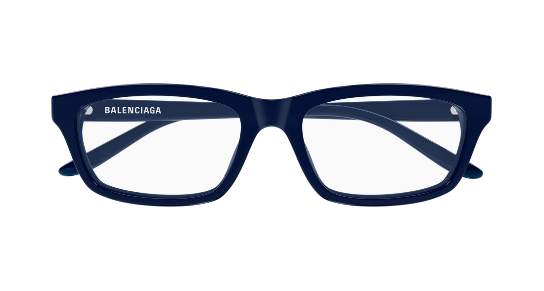 Lunettes de vue balenciaga bb0439o 004 azul rectangular / squared masculino taille 55mm - Vue détaillée