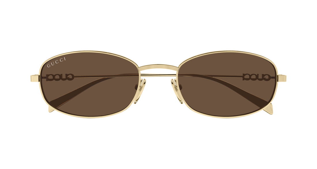 Óculos de sol gucci gg1940s 002 dorado round/oval/panthos masculino tamanho 54mm - Vista de detalhe