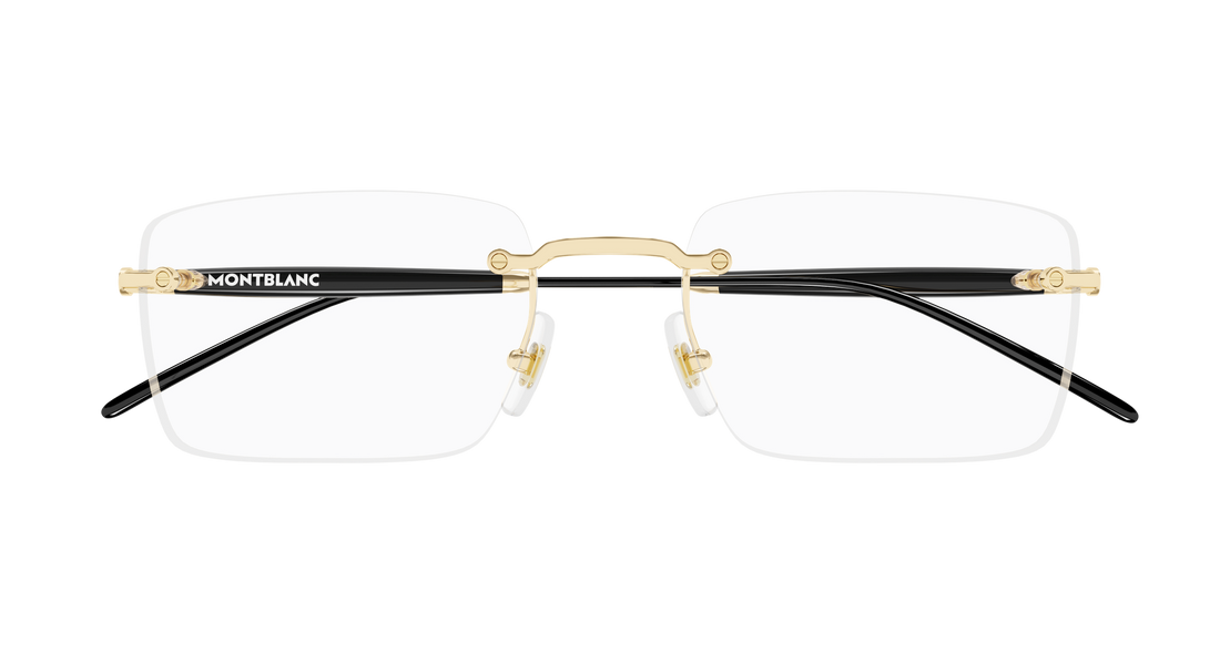 Dioptrijske naočale montblanc mb0411o 001 dorado square masculino veličina 55mm - Detaljni prikaz