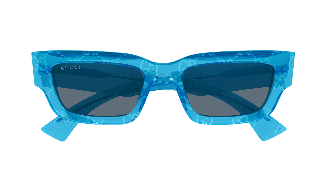 Sunglasses gucci gg1838s 010 azul rectangular / squared masculino size 52mm - Detailed view