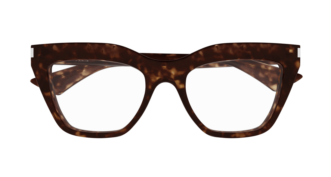 Brillen saint laurent sl 760 002 havana cat eye femenino größe 54mm - Detailansicht