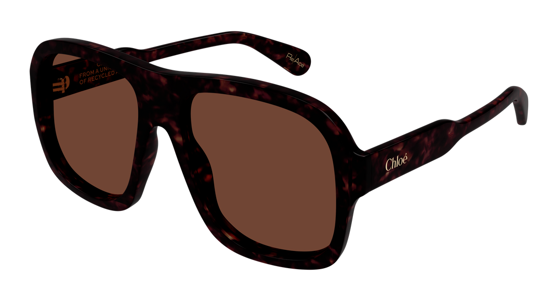 Lunettes de soleil chloé ch0331s 002 havana pilot/navigator femenino taille 58mm - Vue principale