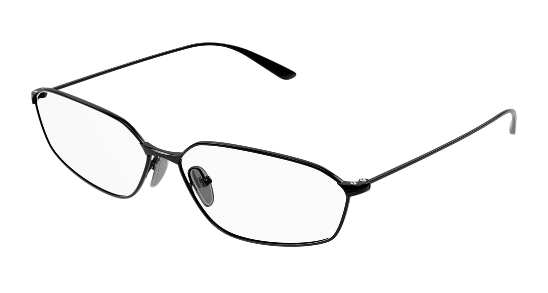 Prescription glasses balenciaga bb0453o 002 negro geometric unisex size 63mm - Main view