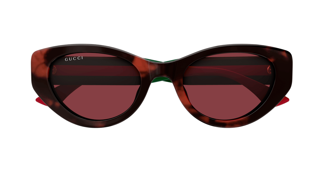 Gafas de sol gucci gg1862s 003 havana cat eye femenino talla 52mm - Vista de detalle
