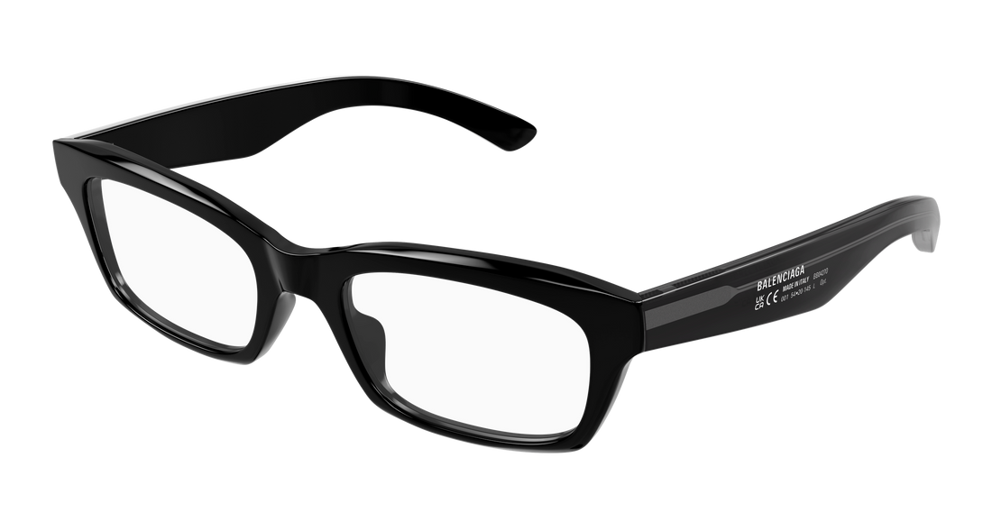 Lunettes de vue balenciaga bb0427o 001 negro rectangular / squared masculino taille 54mm - Vue principale