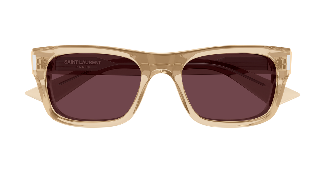 Sunglasses saint laurent sl 83 005 amarillo rectangular / squared unisex size 53mm - Detailed view
