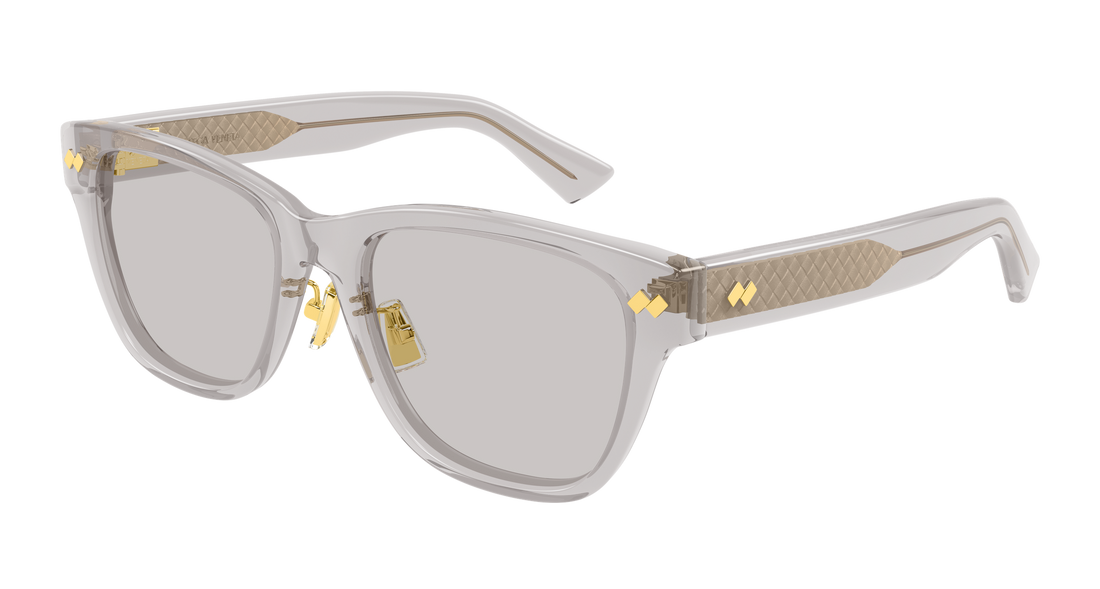 Sunglasses bottega veneta bv1402sk 004 gris rectangular / squared unisex size 55mm - Main view