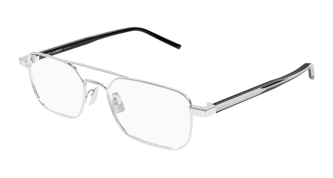 Brillen saint laurent sl 780 001 plateado square masculino größe 52mm - Hauptansicht