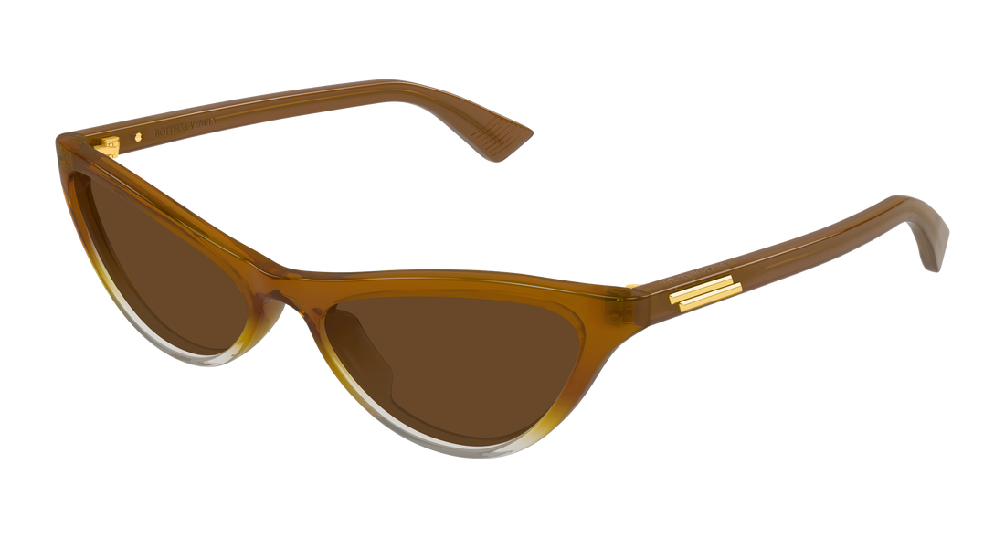 Óculos de sol bottega veneta bv1414s 004 marron cat eye femenino tamanho 56mm - Vista principal