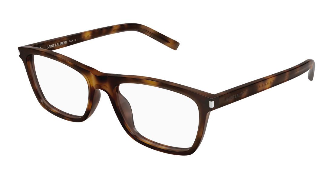 Brillen saint laurent sl 841 003 havana rectangular / squared masculino größe 56mm - Hauptansicht