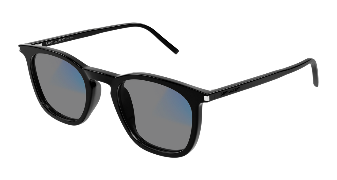 Okulary przeciwsłoneczne saint laurent sl 623 006 negro round masculino rozmiar 49mm - Widok szczegółowy
