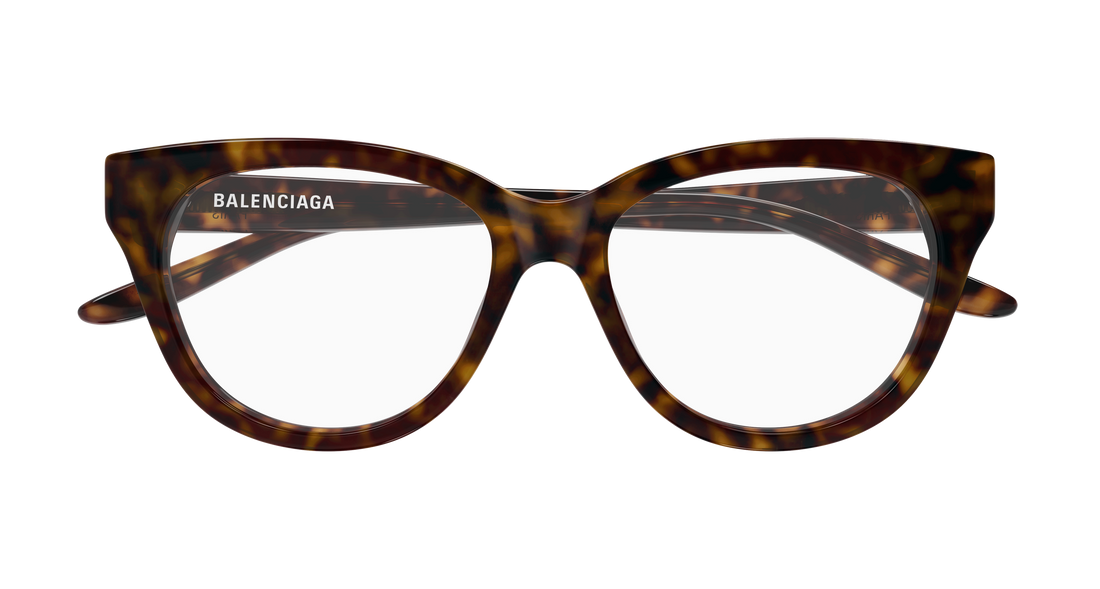Prescription glasses balenciaga bb0441o 009 havana butterfly femenino size 56mm - Detailed view