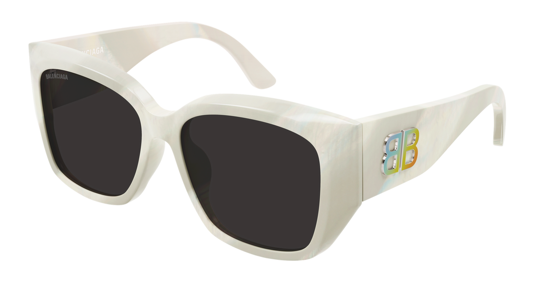 Lunettes de soleil balenciaga bb0445sk 003 beige butterfly femenino taille 56mm - Vue principale