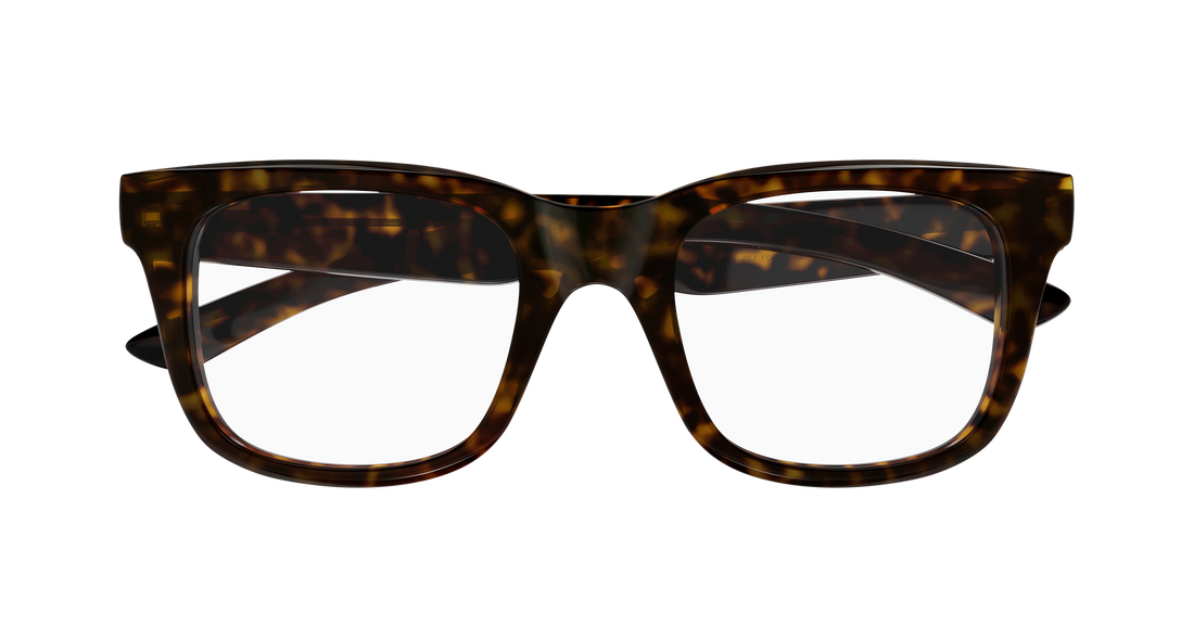 Prescription glasses balenciaga bb0428o 007 havana rectangular / squared masculino size 54mm - Detailed view