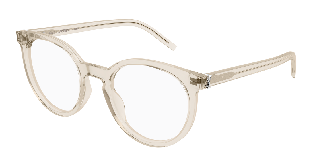 Brillen saint laurent sl m147 004 beige cat eye femenino größe 52mm - Hauptansicht