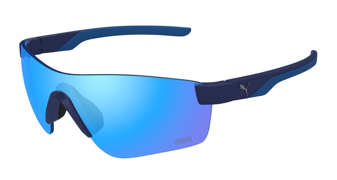 Occhiali da sole puma pu0481s 004 azul mask masculino taglia 99mm - Vista principale
