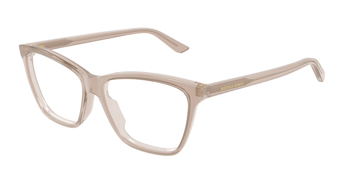 Óculos graduados bottega veneta bv1421o 004 marron butterfly femenino tamanho 55mm - Vista principal