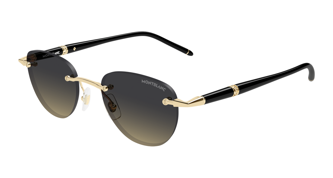 Lunettes de soleil montblanc mb0412s 007 dorado round/oval/panthos masculino taille 48mm - Vue principale