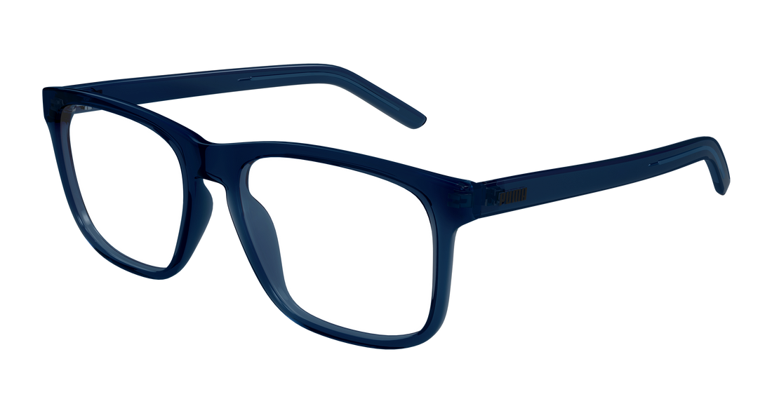 Brillen puma pu0517o 003 azul rectangular / squared masculino maat 55mm - Hoofdaanzicht