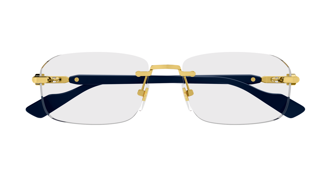 Occhiali da vista gucci gg1221o 004 dorado rectangular / squared masculino taglia 56mm - Vista dettagliata