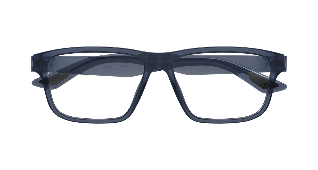 Gafas graduadas puma pu0507o 002 azul rectangular / squared masculino talla 57mm - Vista de detalle