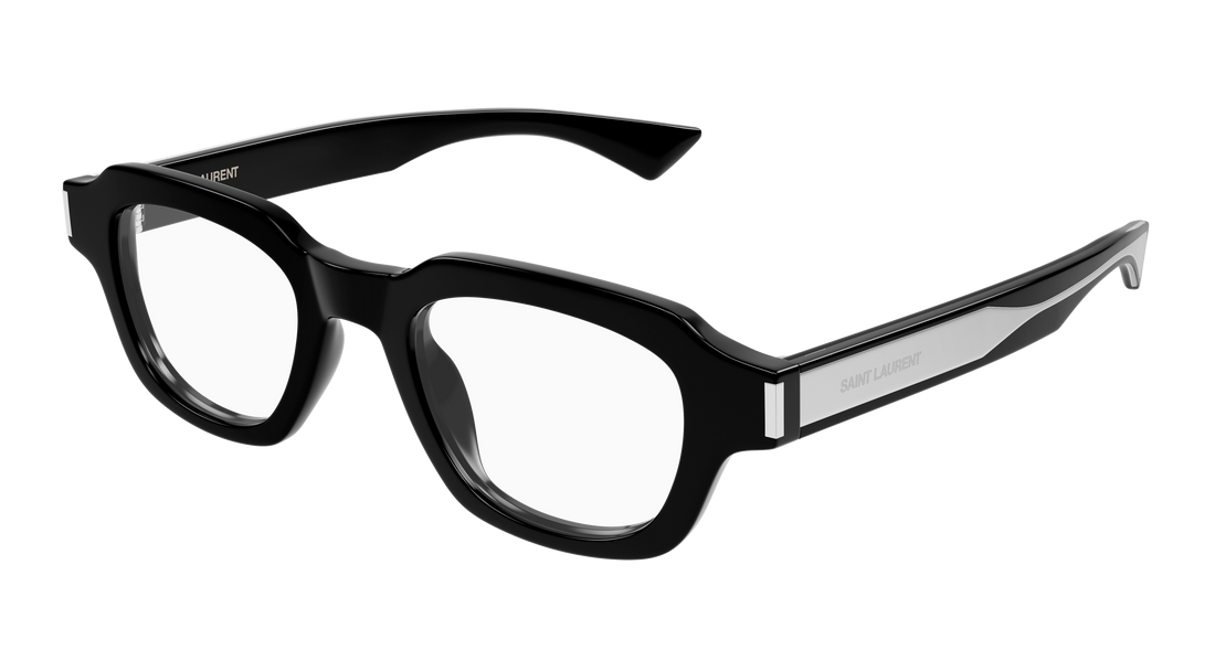 Óculos graduados saint laurent sl 791 opt 001 negro square unisex tamanho 48mm - Vista principal