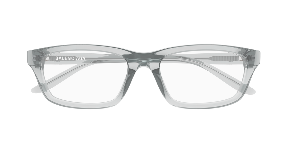 Lunettes de vue balenciaga bb0439o 005 gris rectangular / squared masculino taille 55mm - Vue détaillée