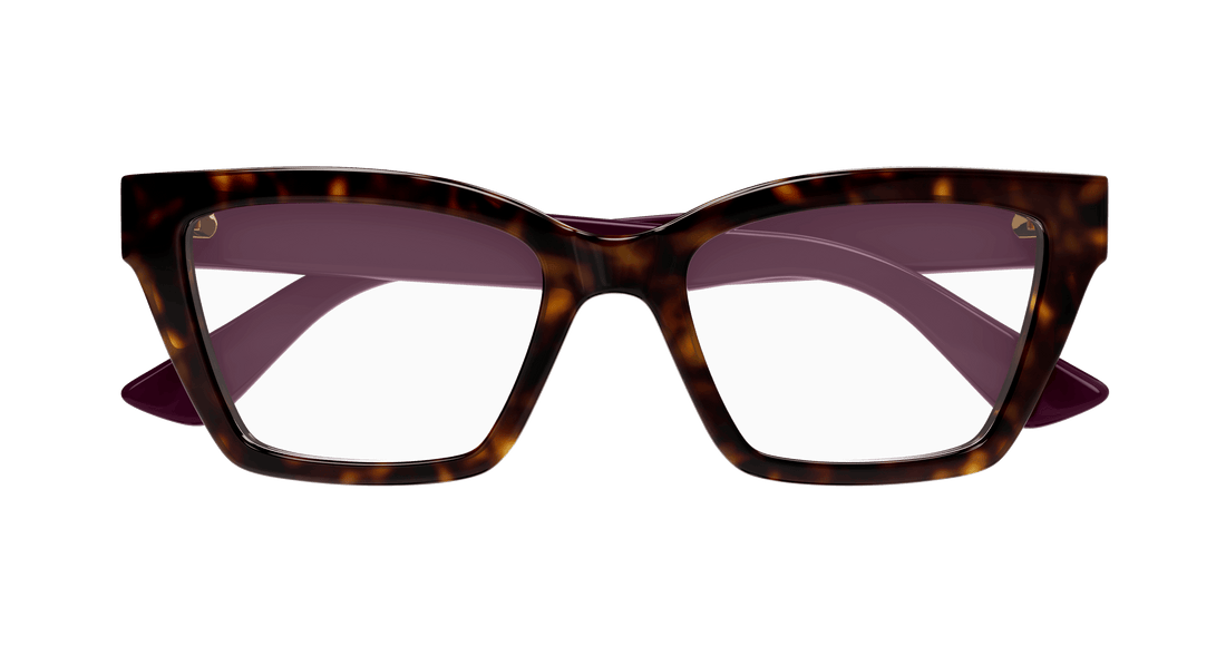 Occhiali da vista gucci gg1715o 007 havana cat eye femenino taglia 53mm - Vista dettagliata
