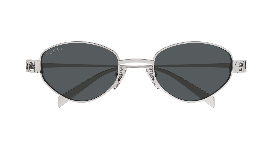 Sunglasses gucci gg1935s 001 plateado geometric femenino size 47mm - Detailed view