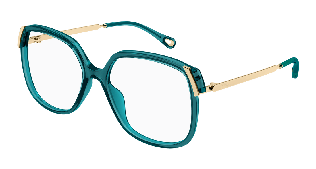 Prescription glasses chloé ch0287o 005 verde square femenino size 56mm - Main view