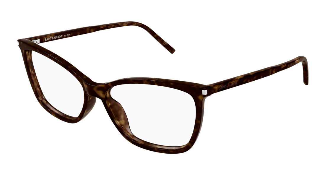 Brillen saint laurent sl 834 002 havana cat eye femenino größe 53mm - Hauptansicht
