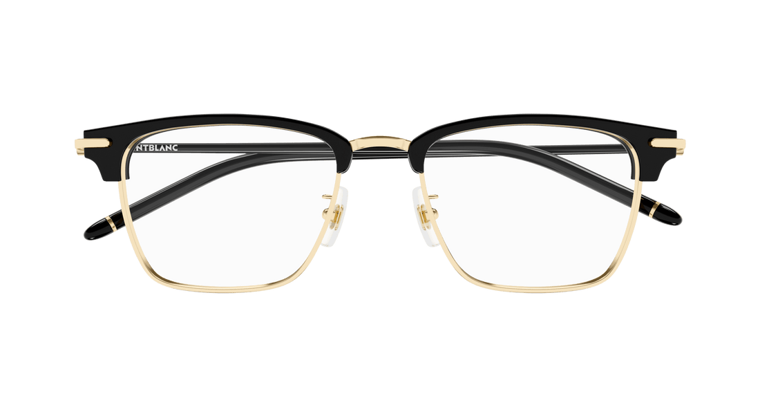 Lunettes de vue montblanc mb0409o 002 dorado square masculino taille 52mm - Vue détaillée
