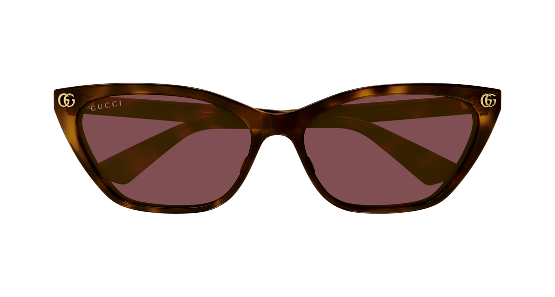 Occhiali da sole gucci gg1815s 002 havana cat eye femenino taglia 58mm - Vista dettagliata