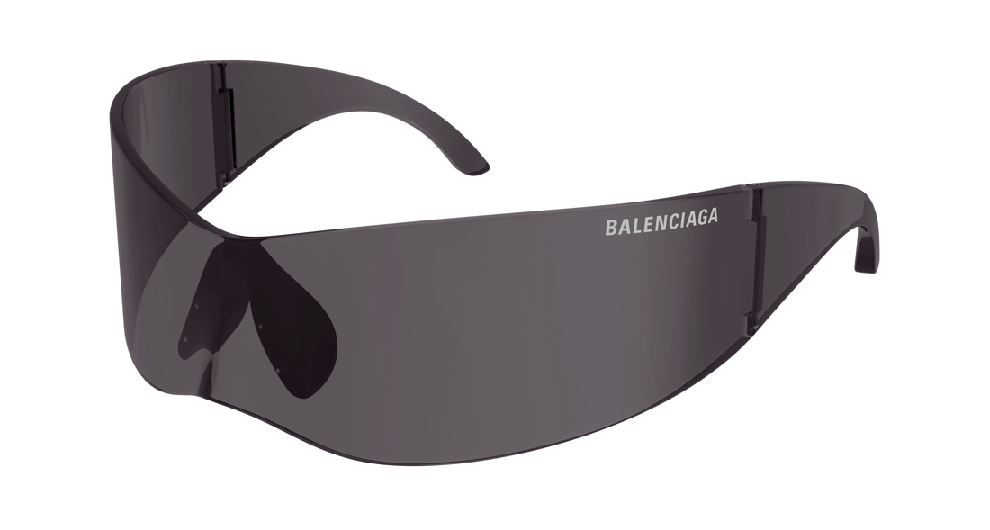 Occhiali da sole balenciaga bb0299s 001 gris mask unisex taglia 99mm - Vista principale