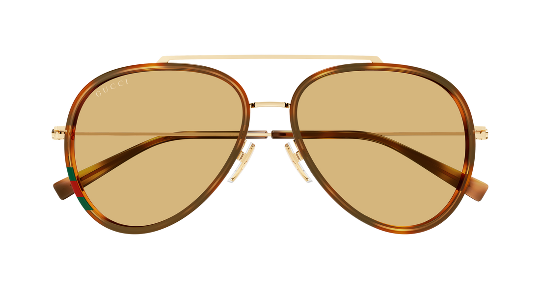 Gafas de sol gucci gg1981s 002 havana pilot/navigator masculino talla 56mm - Vista de detalle