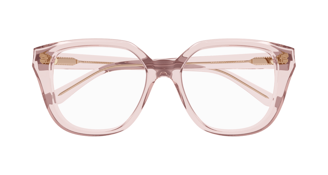 Prescription glasses chloé ch0293o 003 rosa square femenino size 53mm - Detailed view