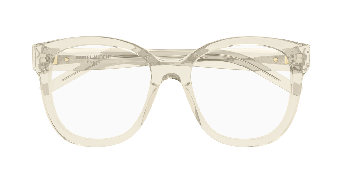 Brillen saint laurent sl m97 009 amarillo rectangular / squared femenino größe 54mm - Detailansicht