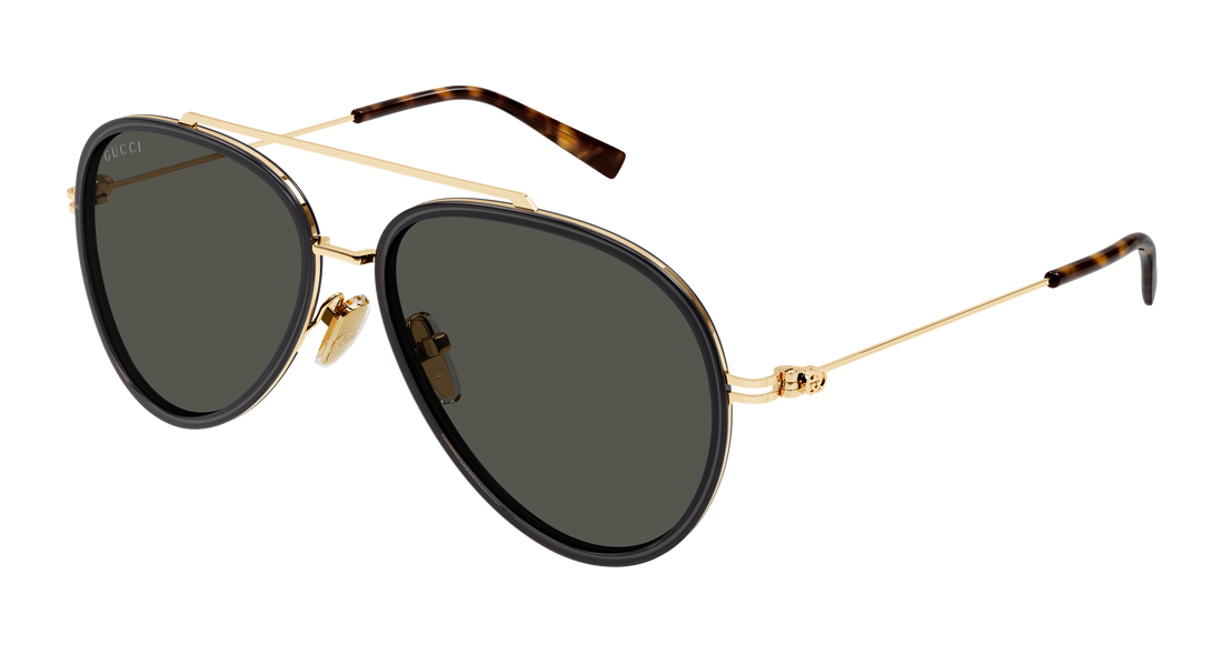 Gafas de sol gucci gg1981s 001 gris pilot/navigator masculino talla 56mm - Vista principal