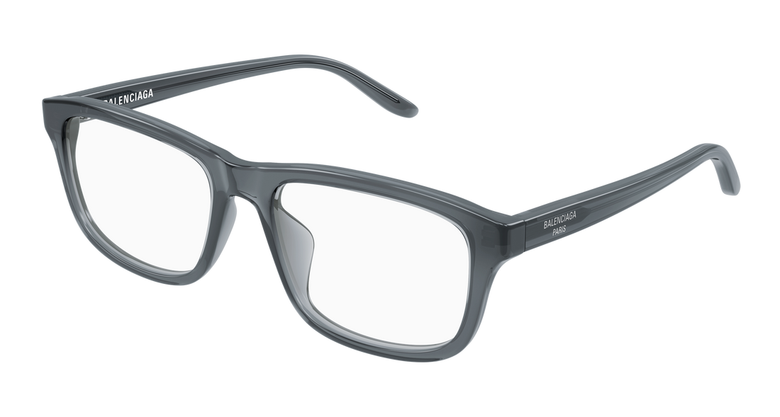 Lunettes de vue balenciaga bb0442oa 005 gris rectangular / squared unisex taille 55mm - Vue principale
