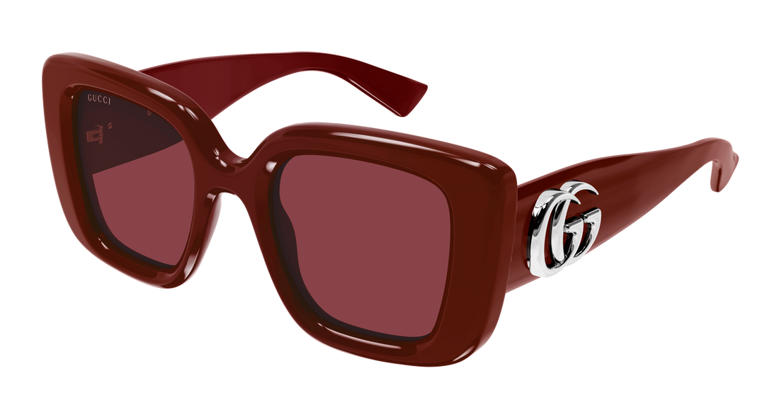 Sunglasses gucci gg1975s 005 burdeos butterfly femenino size 50mm - Main view