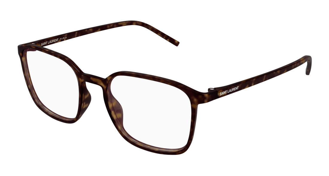 Brillen saint laurent sl 845 002 havana rectangular / squared masculino größe 52mm - Hauptansicht