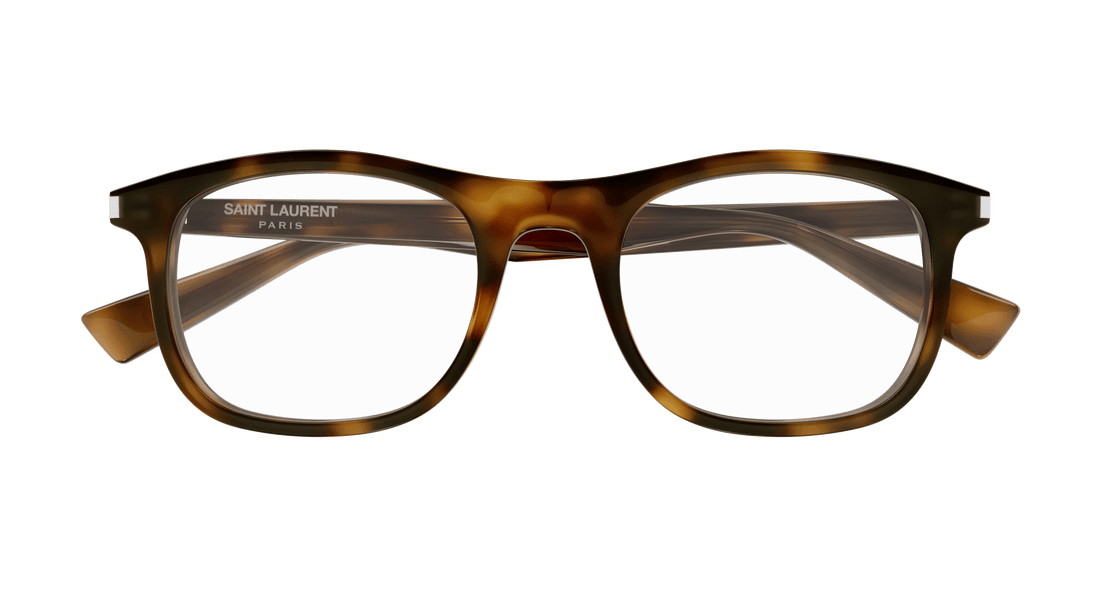 Occhiali da vista saint laurent sl 811 003 havana square unisex taglia 52mm - Vista dettagliata