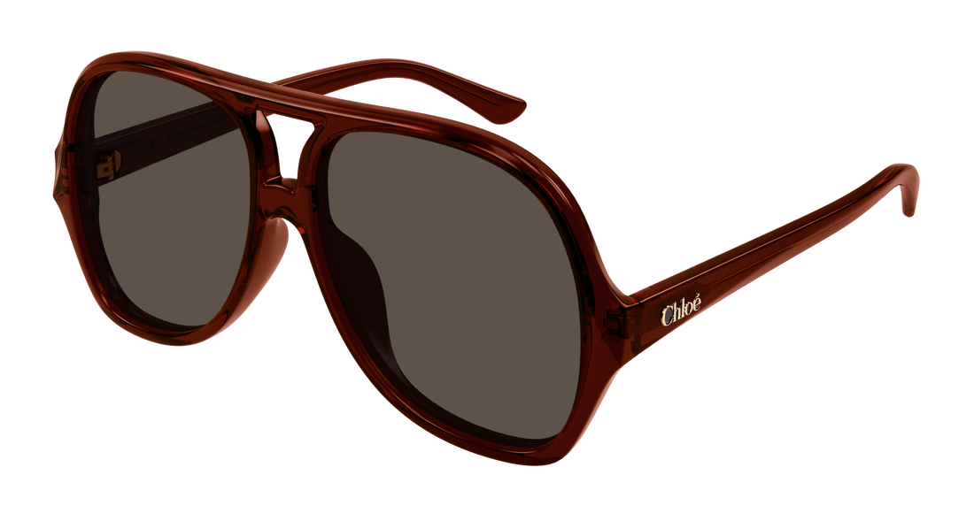 Lunettes de soleil chloé ch0289s 002 marron pilot femenino taille 58mm - Vue principale