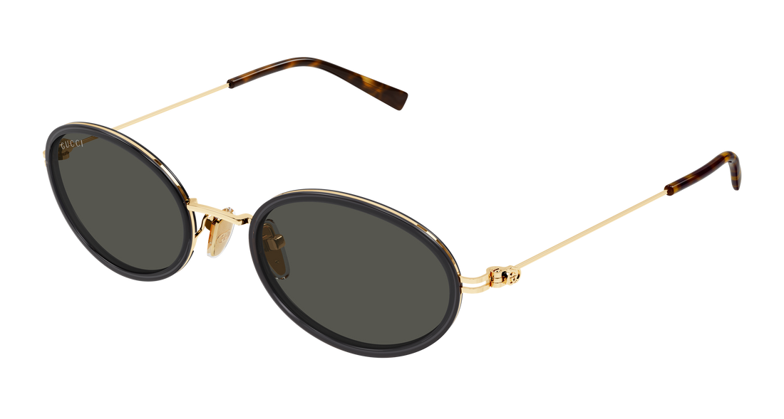 Óculos de sol gucci gg1980s 001 gris round/oval/panthos femenino tamanho 52mm - Vista principal